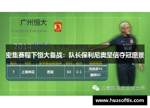 密集赛程下恒大备战：队长保利尼奥坚信夺冠愿景